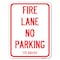 Signmission Texas Fire Lane No Parking Heavy-Gauge Aluminum Rust Proof Parking Sign, 24" L, 18" H, A-1824-22825 A-1824-22825 - alternate 1